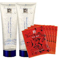 DAINTY 丹堤 白皙調理凍膜2入+玫瑰面膜50片只要990元