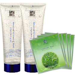 DAINTY 丹堤 白皙調理凍膜2入+檸檬香茅面膜50片只990元