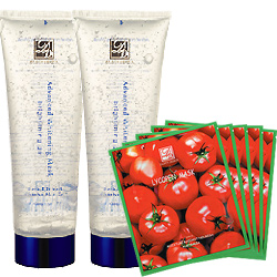 DAINTY 丹堤 白皙調理凍膜2入+茄紅素面膜50片只要990元