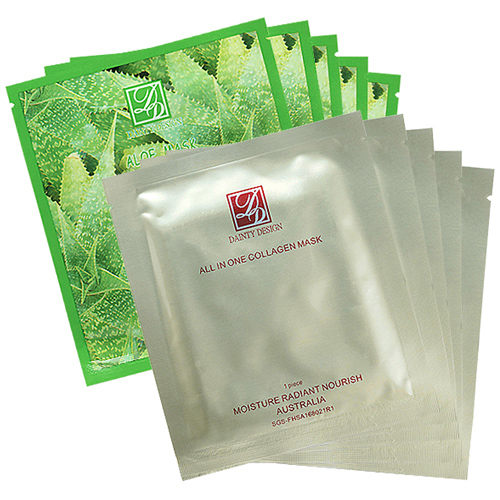 丹堤 膠原面膜x30片+蘆薈面膜x30片