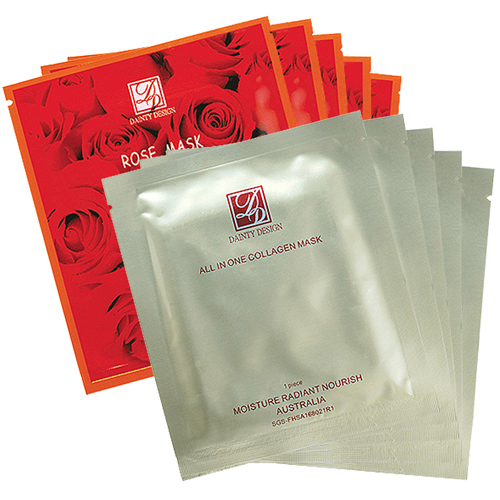 丹堤 膠原面膜x30片+玫瑰面膜x30片