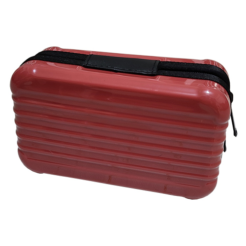 硬殼旅遊包（酒紅色）防水／收納／化妝